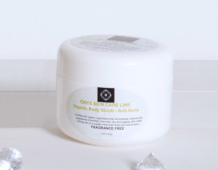 Pink Himalaya Sea Salt Formulated Anti-Aging Body Scrub - Fragrance Free -  ITEM CODE: BDYSCRBAAGFRGFR01 - Onyx Skin Care Line