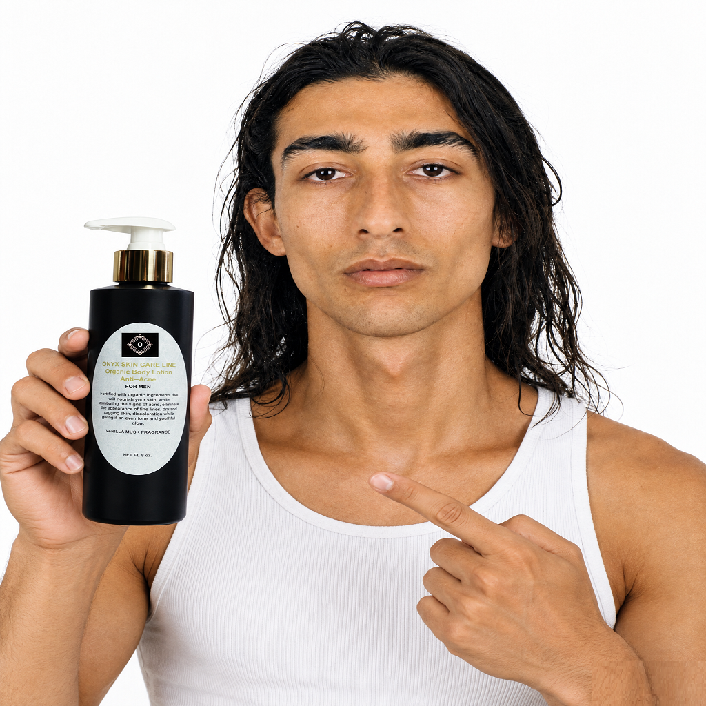 Anti-Acne Organic Nourishing Body Lotion - Five Fragrances -  For MEN