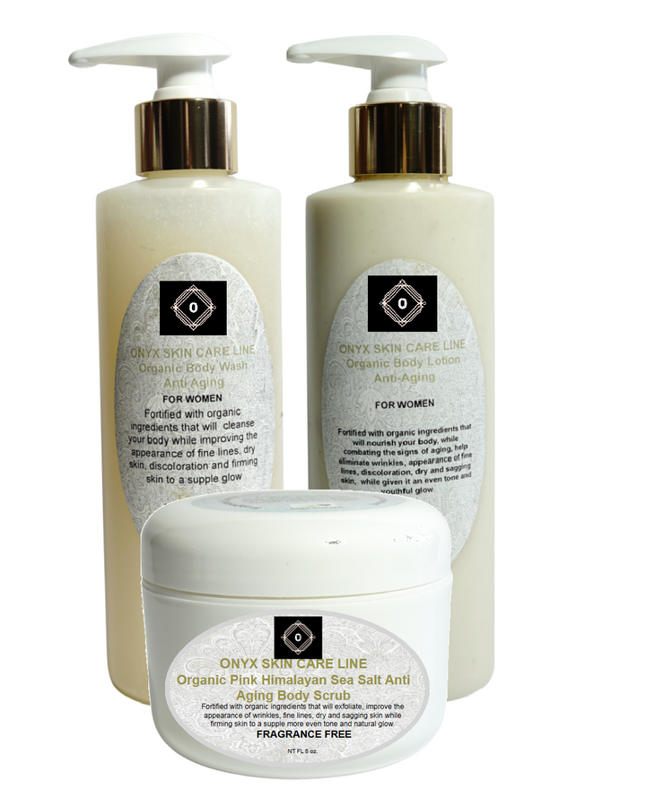 THREE STEP ORGANIC ANTI-AGING BODY SYSTEM - Eleven Fragrances - for Women