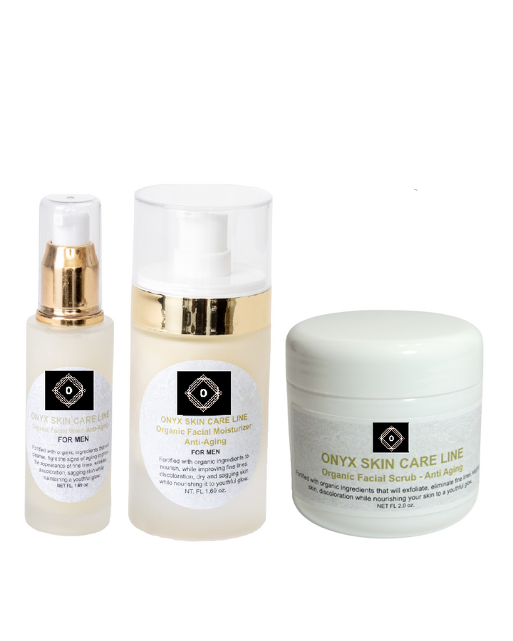 Organic Three-Step Anti-Aging Facial System For MEN