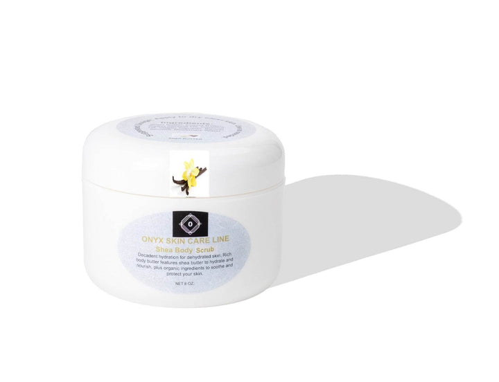 Exfoliating Organic Body Scrub Vanilla Musk Fragrance - Onyx Skin Care Line