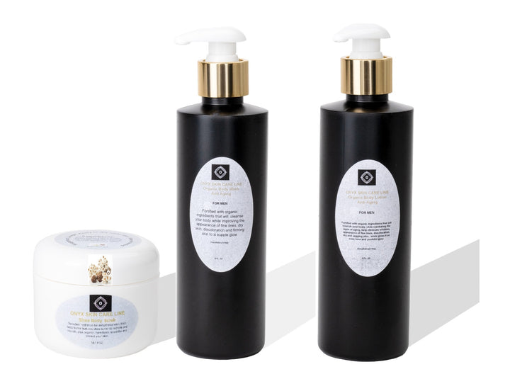 Organic Three Step Anti Aging Body Care System Fragrance Free - For MEN