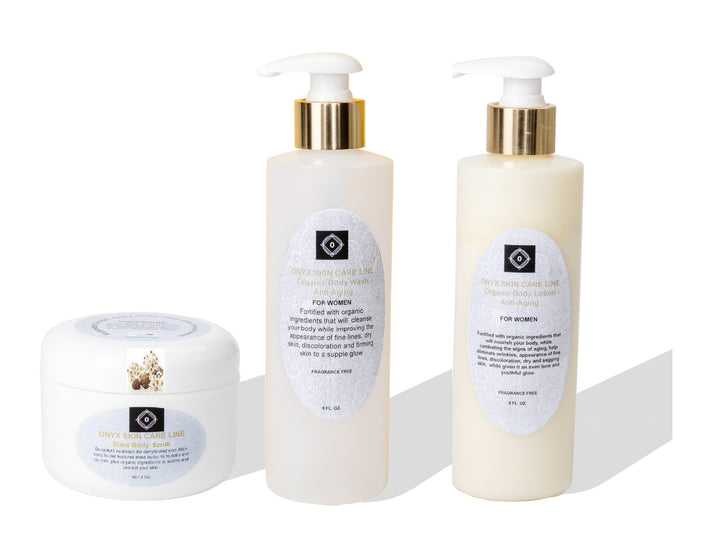THREE STEP ORGANIC ANTI-AGING BODY SYSTEM - Ten Fragrances - for Women