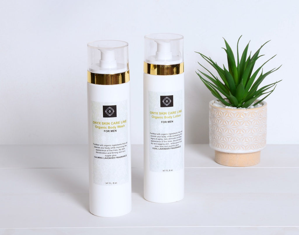 DUO ANTI-AGING SKIN CARE SYSTEM - Nourishing Wash and Lotion - Calming Lavender Fragrance - for MEN -  ITEM CODE: 601950409464