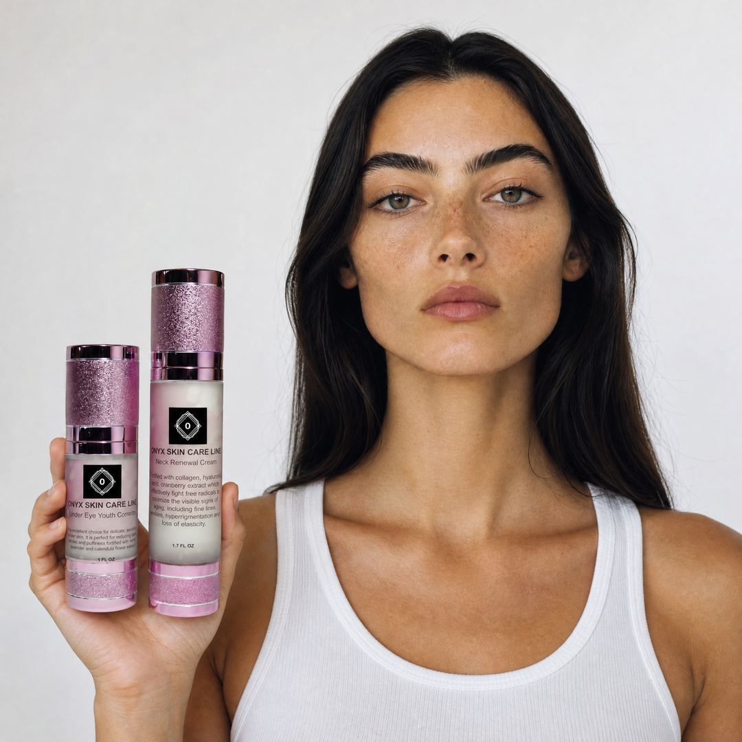 Organic Under Eye Youth Corrector and Neck Renewal Cream Duo - For Women