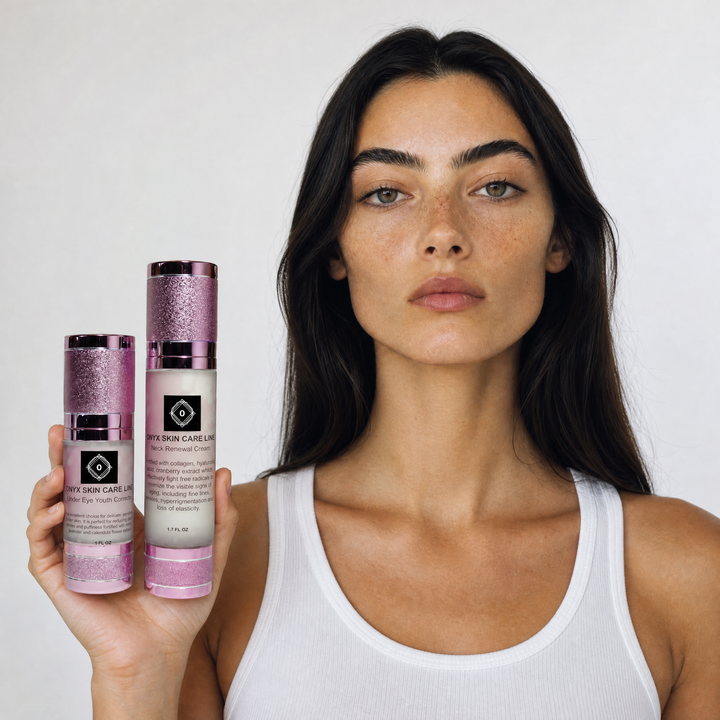 Organic Under Eye Youth Corrector and Neck Renewal Cream Duo - For Women