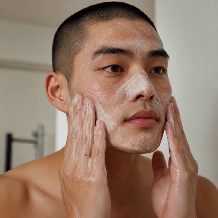 Dry Skin Relief Two-Step Facial System - Wash and Moisturizer - For MEN