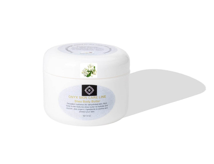 Shea Body Butter Jasmine Fragrance 8 & 2 oz. Tubs - Onyx Skin Care Line