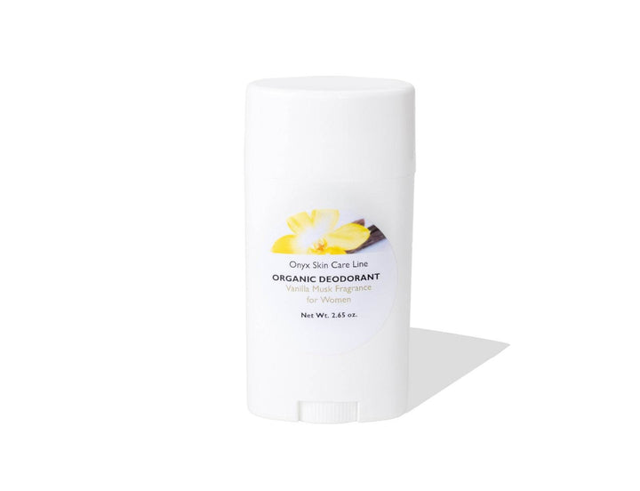 ORGANIC DEODORANT- VANILLA MUSK FRAGRANCE - FOR WOMEN - Onyx Skin Care Line