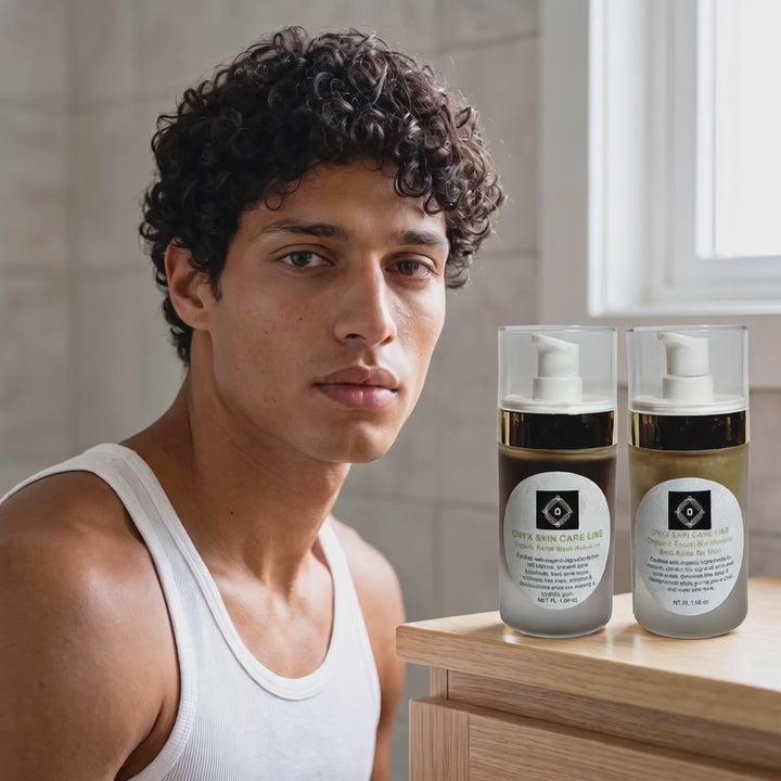 Organic Anti-Acne Two-Step System Facial Wash and Moisturizer - For MEN