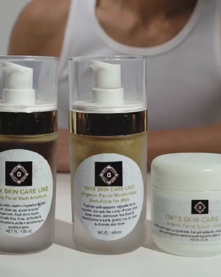 Organic Anti-Acne Three-Step System - Moderate/Severe Acne Prone Skin - For MEN