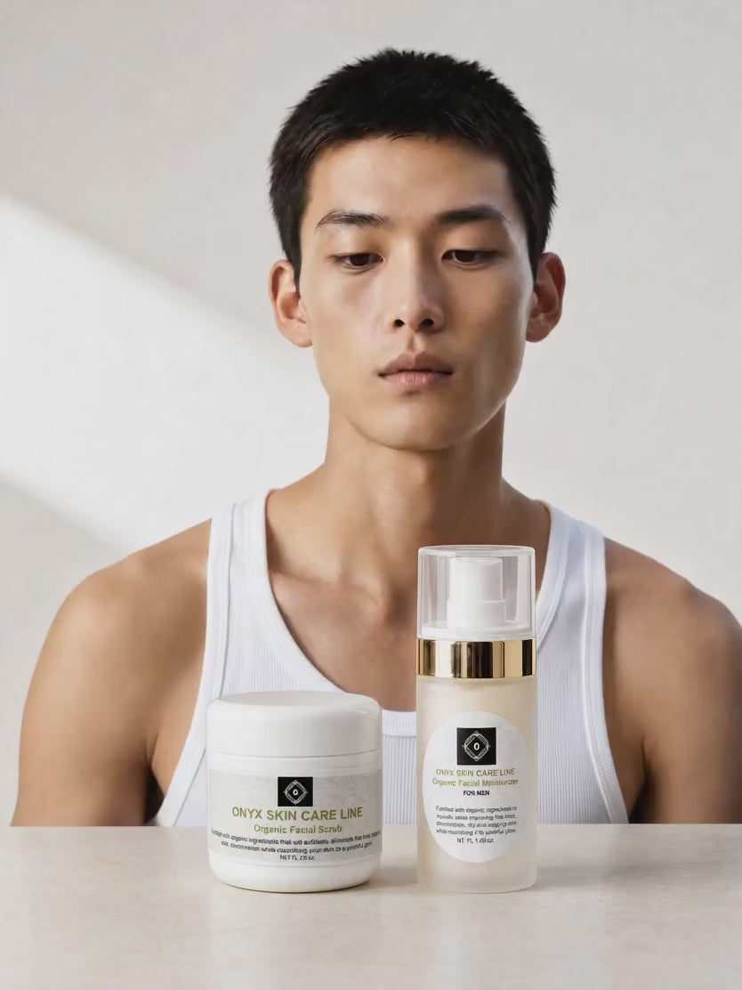 Two-Step Facial System - Scrub and Moisturizer - For MEN