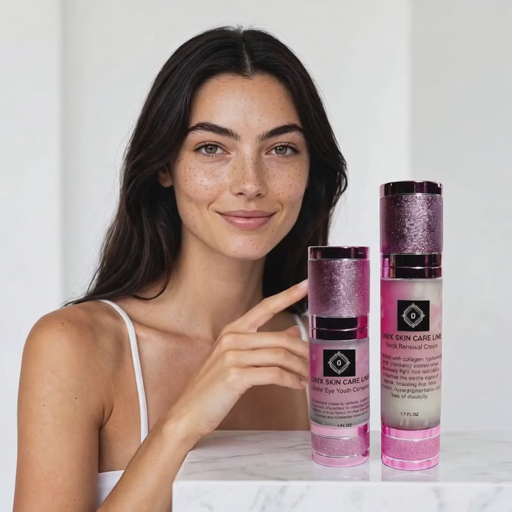 Organic Under Eye Youth Corrector and Neck Renewal Cream Duo - For Women