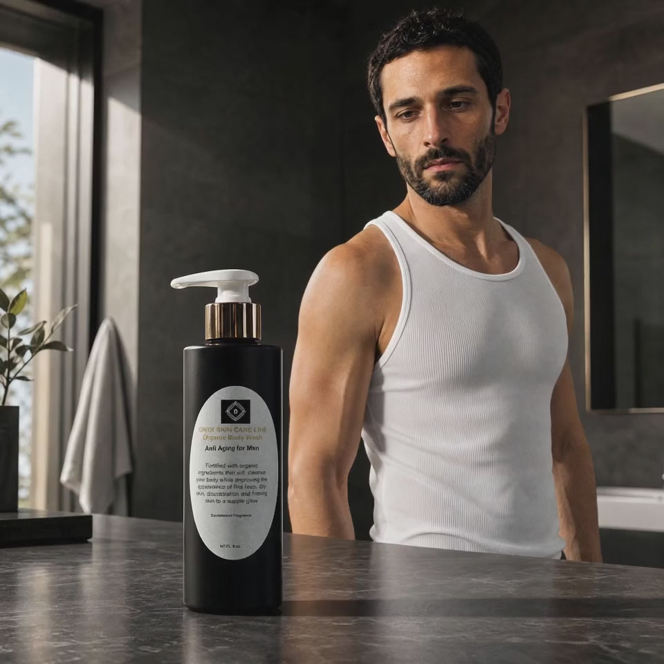 Organic Anti-Aging Body Wash - For MEN - Six Fragrances