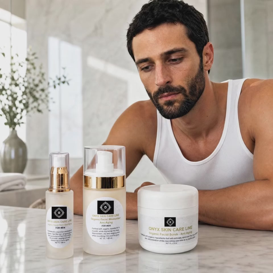 Organic Three-Step Anti-Aging Facial System For MEN