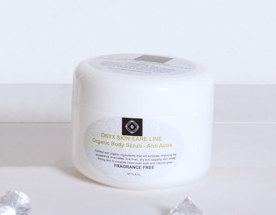 Exfoliating Nourishing Anti-Acne Body Scrub - Fragrance Free -  ITEM CODE: BDYSCRBAACFRGFR01 - Onyx Skin Care Line