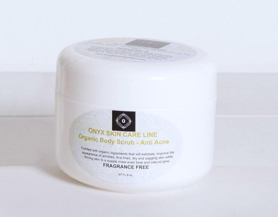 Organic Nourishing Body Scrub - For MEN - Fragrance Free -  ITEM CODE: BDYSCRBREGFRGFRMN02 - Onyx Skin Care Line