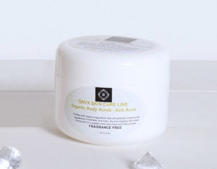 Exfoliating Body Scrub Lavender and Chamomile  -  ITEM CODE: BDYSCRBLAVFRGWN02 - Onyx Skin Care Line