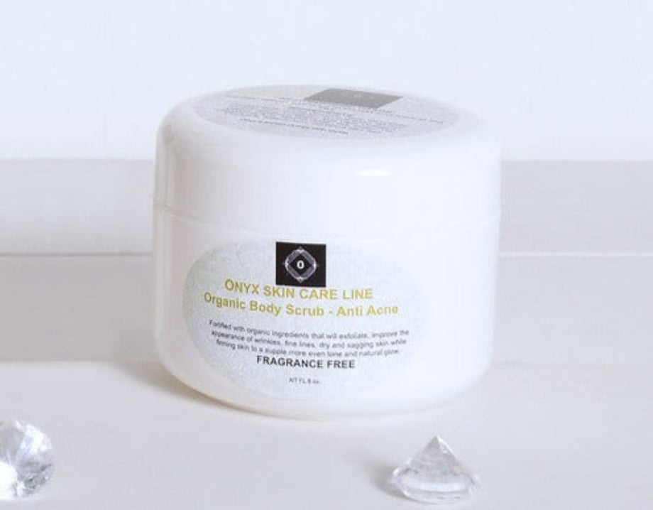 Exfoliating Nourishing Anti-Aging Body Scrub - Natural Rose Fragrance - ITEM CODE: BDYSCRBAAGROSFRG01 - Onyx Skin Care Line