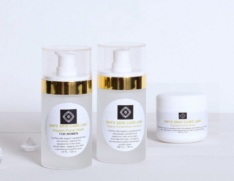Three Step Facial Renewal and Cleansing System - Facial Wash, Moisturizer & Scrub - For WOMEN -  ITEM CODE: 655255139373
