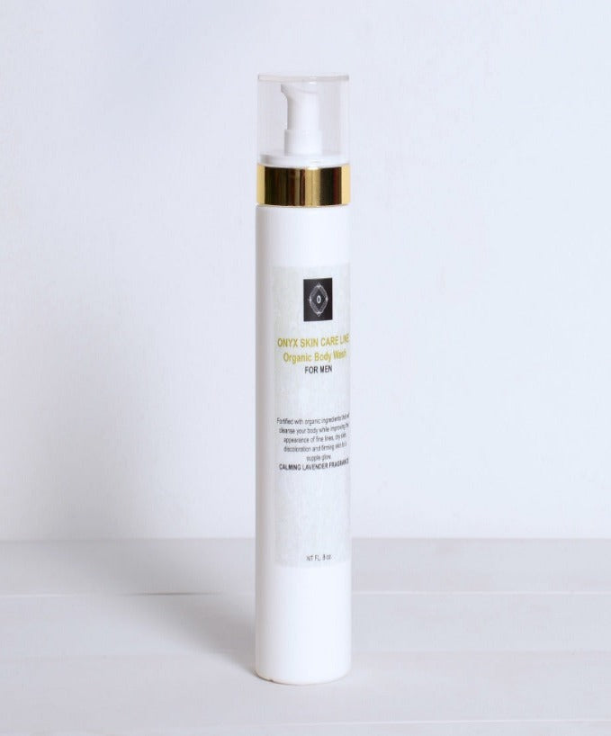 Organic Nourishing Body Wash - For MEN - Natural Lavender Fragrance -  ITEM CODE: BDYWSHLAVFRGMN02 - Onyx Skin Care Line