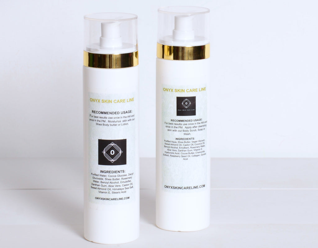 DUO SKIN CARE SYSTEM - Nourishing Wash and Lotion - Fragrance Free- for MEN -  ITEM CODE: DSCSYSFRGFRWALOMN - Onyx Skin Care Line
